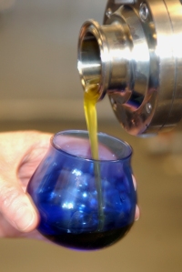 Olive oil being poured