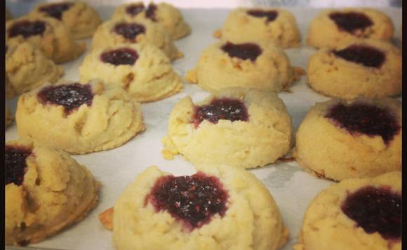 Broadway Baker's Lemon Raspberry Shortbread Cookies